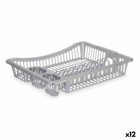 Abtropfsieb für die Spüle Kinvara Silberfarben 46 x 8 x 36 cm (12 S...