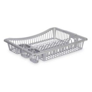 Abtropfsieb für die Spüle Kinvara Silberfarben 46 x 8 x 36 cm (12 S...