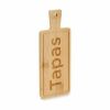 Snack tray Kinvara Black Wood 9 x 1 x 23 cm 23 x 1 x 9 cm With hand...