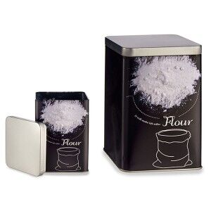 Tin Kinvara W7067-2 W7067-2 Black 1 L Flour (24 Units) |  Lunch box...