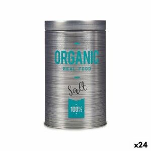 Salt cellar Kinvara Organic Grey Tin 10,4 x 18,2 x 10,4 cm Salt (24...