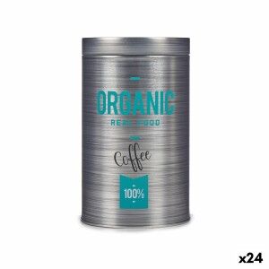 Tin Kinvara Organic Grey Tin 10,4 x 18,2 x 10,4 cm Coffee (24 Units...