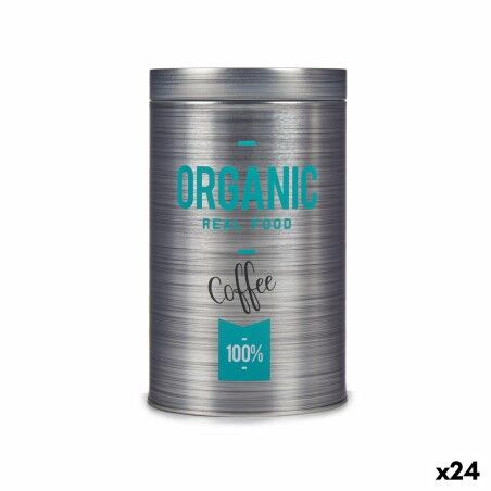 Tin Kinvara Organic Grey Tin 10,4 x 18,2 x 10,4 cm Coffee (24 Units...