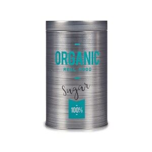 Sugar Bowl Kinvara Organic Grey Tin 10,4 x 18,2 x 10,4 cm Sugar (24...