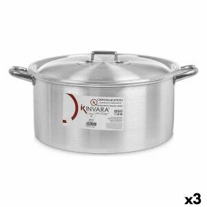Topf mit Deckel Kinvara 100013 100013 Silberfarben 18 L 48,5 x 22 x...
