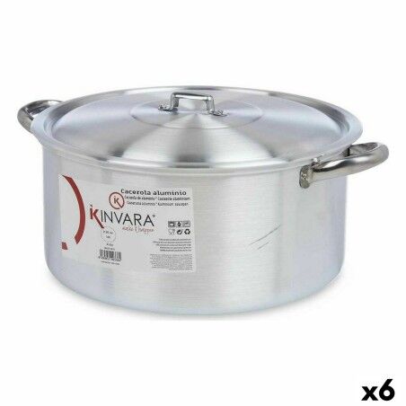 Casserole with lid Kinvara Silver 10 L 40 x 18 x 32 cm 40 x 18 x 32...