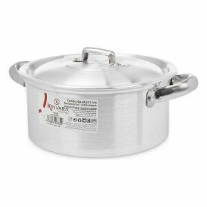 Topf mit Deckel Kinvara Silberfarben 25 x 11,5 x 18 cm 18 x 11,5 x ...