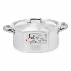Topf mit Deckel Kinvara Silberfarben 25 x 11,5 x 18 cm 18 x 11,5 x ...