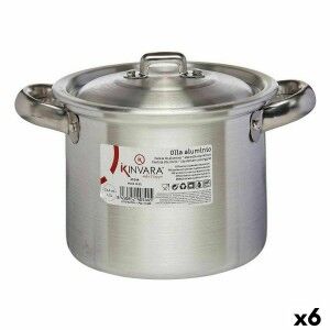Casserole with Lid Kinvara Silver Aluminium 16 x 14 x 21 cm 20 x 14...