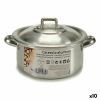 Casserole with lid Kinvara Silver Ø 14 cm 1 L 20,5 x 7 x 14 cm 20,5 x 9,5 x 16 cm 14 x 7 x 20,5 cm (10 Units)