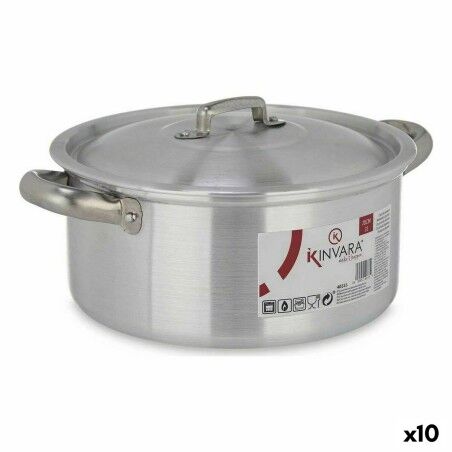 Casserole avec Couvercle Kinvara Argenté 3 L 28 x 12,5 x 22 cm (10 ...