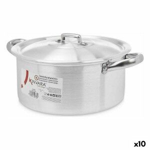 Casserole with lid Kinvara Silver 4 L 31 x 13 x 24 cm 24 x 13 x 31 ...