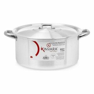 Casserole with lid Kinvara Silver 8 L 38 x 16 x 30,5 cm (6 Units) |...