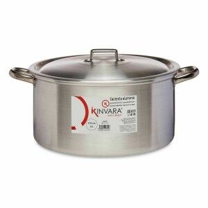 Casserole with lid Kinvara Silver 15 L 46 x 21 x 37 cm (3 Units) | ...
