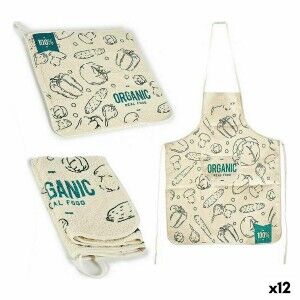 Kitchen Set Kinvara Organic Blue White Polyester 2 Pieces |  Kitche...
