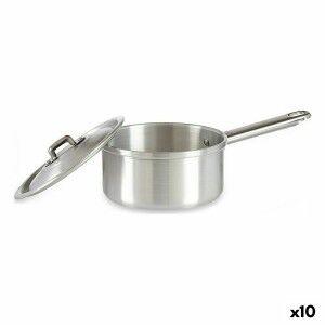 Saucepan with Lid Kinvara Silver Aluminium Ø 14 cm 1 L 28 x 9 x 16 ...