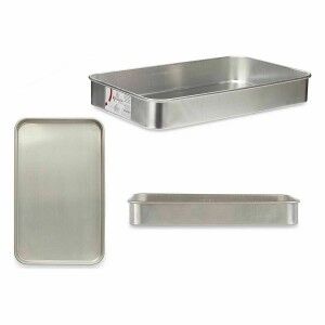 Backofenform Kinvara Silberfarben Aluminium 28,5 x 6,5 x 46 cm 46 x...