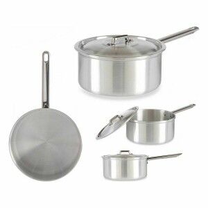 Saucepan with Lid Kinvara Silver Aluminium 3 L 22 x 12 x 38 cm 28 x...