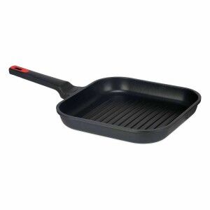 Poêle à Grilller avec Rayures Kinvara Noir Aluminium Bakélite Alumi...