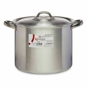 Casserole with Lid Kinvara Silver Aluminium 33 x 21,5 x 26 cm Ø 24 ...