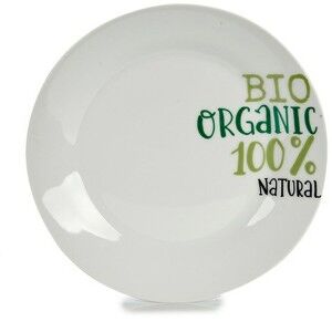 Assiette à dessert Organic Porcelaine 19 x 2 x 19 cm (10 Unités) | ...