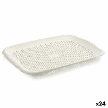 Abtropfer Gondol Weiß Kunststoff 27 x 3 x 36,3 cm (24 Stück) |  Wei...