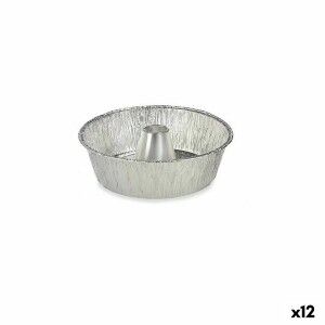 Puddingform Kinvara Silberfarben Aluminium 25 x 7,7 x 25 cm Einwega...