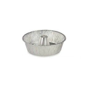 Flan Mould Kinvara Silver Aluminium 25 x 7,7 x 25 cm Disposable Crè...