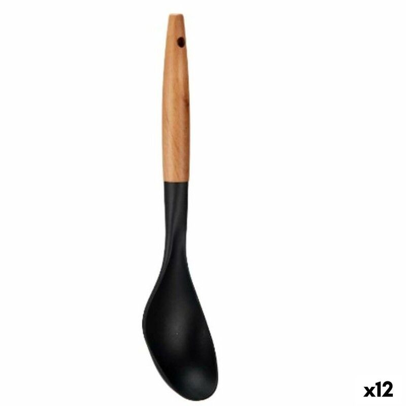 Löffel Kinvara Schwarz natürlich Holz Kunststoff 7 x 33,5 x 3,5 cm ...