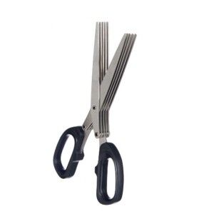 Ciseaux de Cuisine Kinvara Noir Argenté Métal ABS 7 x 18,5 x 1,7 cm...