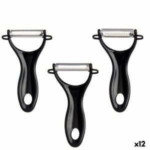 Obst- und Gemüseschäler Kinvara Schwarz Edelstahl Polypropylen 9 x ...