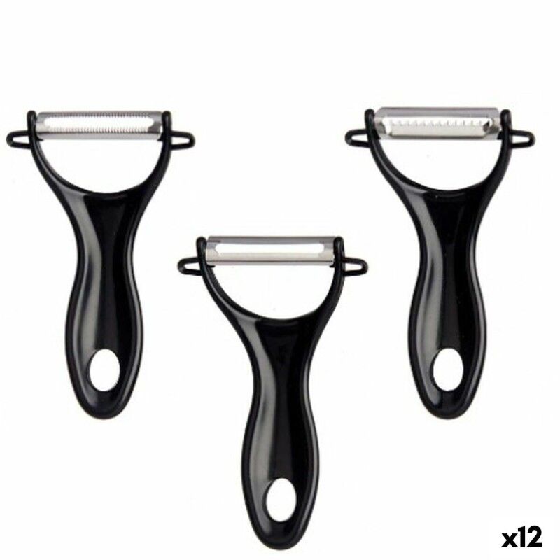 Obst- und Gemüseschäler Kinvara Schwarz Edelstahl Polypropylen 9 x ...
