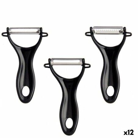 Obst- und Gemüseschäler Kinvara Schwarz Edelstahl Polypropylen 9 x ...