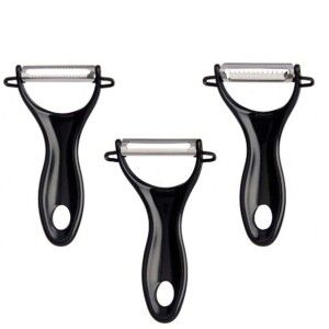 Fruit and Vegetable Peeler Kinvara Black Stainless steel polypropyl...
