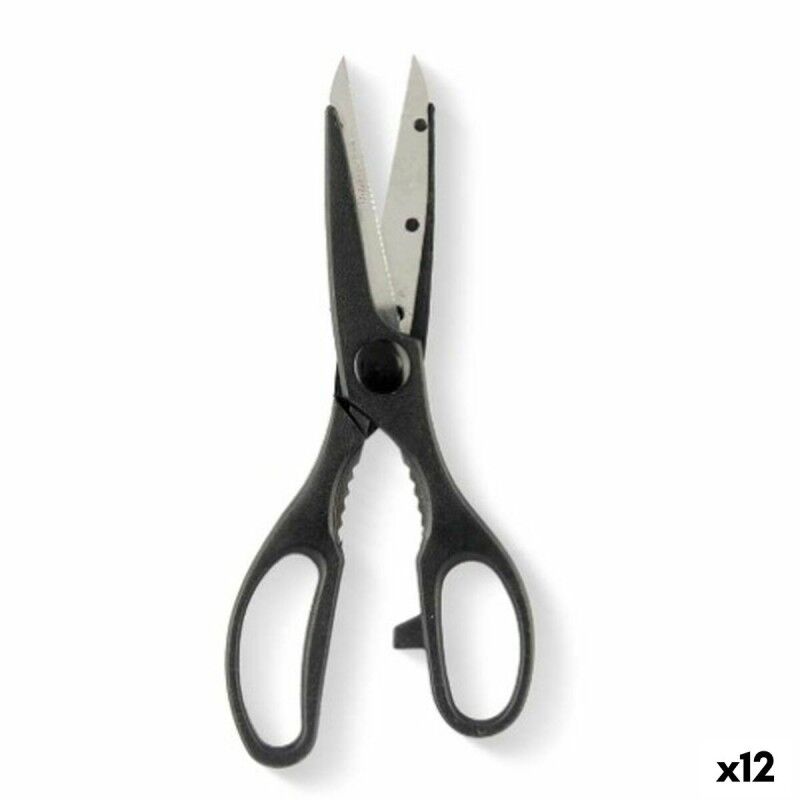 Kitchen Scissors Kinvara Black Silver Stainless steel 7,5 x 21 x 1 ...