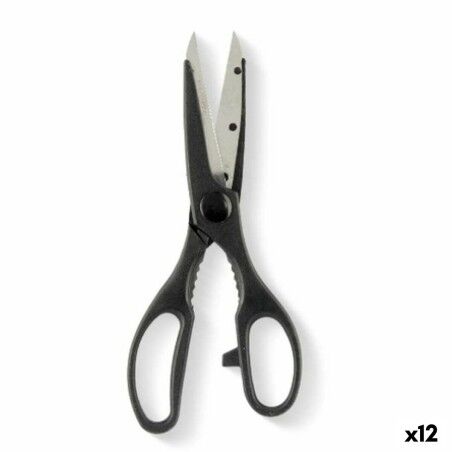 Kitchen Scissors Kinvara Black Silver Stainless steel 7,5 x 21 x 1 ...