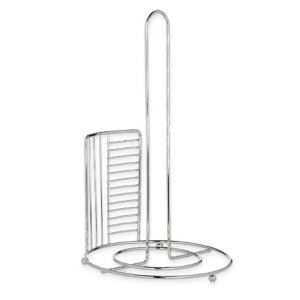 Kitchen Paper holder Kinvara W7728-3-CHROME Silver Metal 18,5 x 31,...