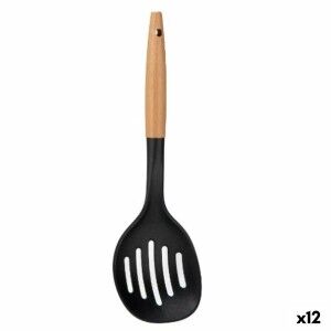 Schaumlöffel Kinvara Schwarz natürlich Holz Kunststoff 11 x 35 x 4 ...