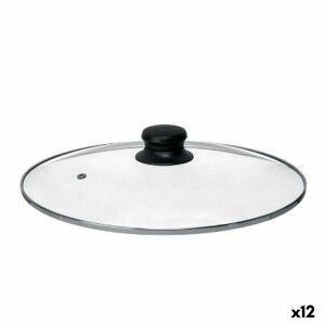 Pan lid Kinvara Transparent Silver Metal Glass Stainless steel Crys...