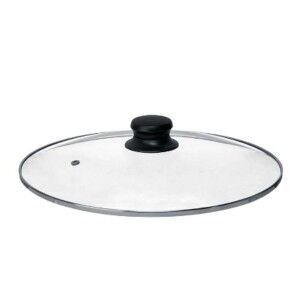 Pan lid Kinvara Transparent Silver Metal Glass Stainless steel Crys...
