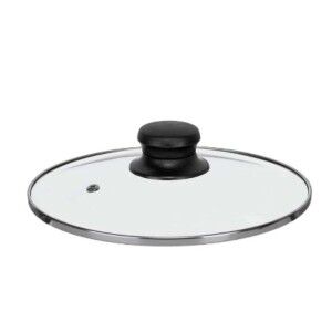 Pan lid Kinvara Transparent Silver Metal Glass Stainless steel Crys...