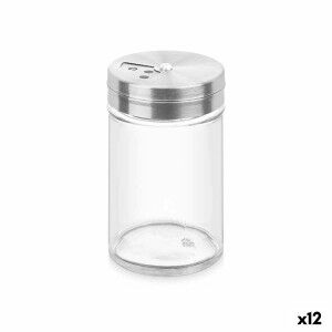 Spice Rack Vivalto 5 x 8,5 x 5 cm Transparent Silver (12 Units) |  ...