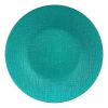 Flacher Teller Vivalto türkis Glas 27,5 x 2 x 27,5 cm (6 Stück) |  ...
