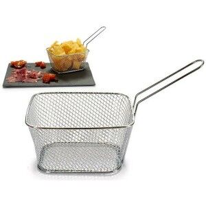 Körbchen für Finger-Food Kinvara 50687 Silberfarben Eisen 24 x 13 x...