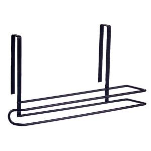 Küchenpapierrollenhalterung Kinvara Schwarz Metall Eisen 34 x 17,3 ...