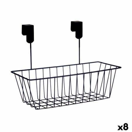 Küchenregalkorb Kinvara Schwarz Metall Eisen 28 x 20,5 x 16 cm 28 x...
