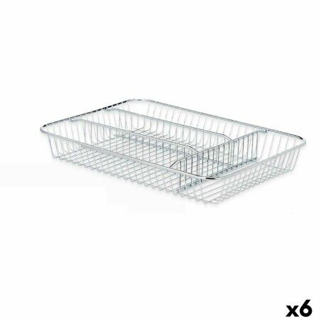 Besteckkasten Kinvara Silberfarben Silber Metall 26 x 4,5 x 35,5 cm...