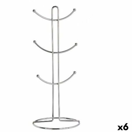 Cup hanger Kinvara Silver Metal 16 x 39 x 16 cm (6 Units) |  Other ...