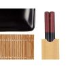 Sushi-Set Kinvara Schwarz aus Keramik Bambus 20,5 x 3 x 27 cm (6 St...