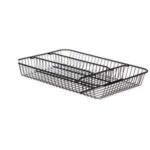 Besteckkasten Kinvara Schwarz Metall 26 x 4,7 x 35,5 cm 26 x 5,5 x ...